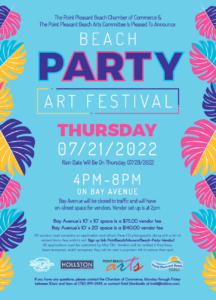 Beach PARTy - Art Festival @ Arnold Ave & Bay Ave