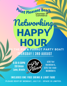 Networking Happy Hour @ The Pig & Parrot Party Boat | Brielle | New Jersey | United States